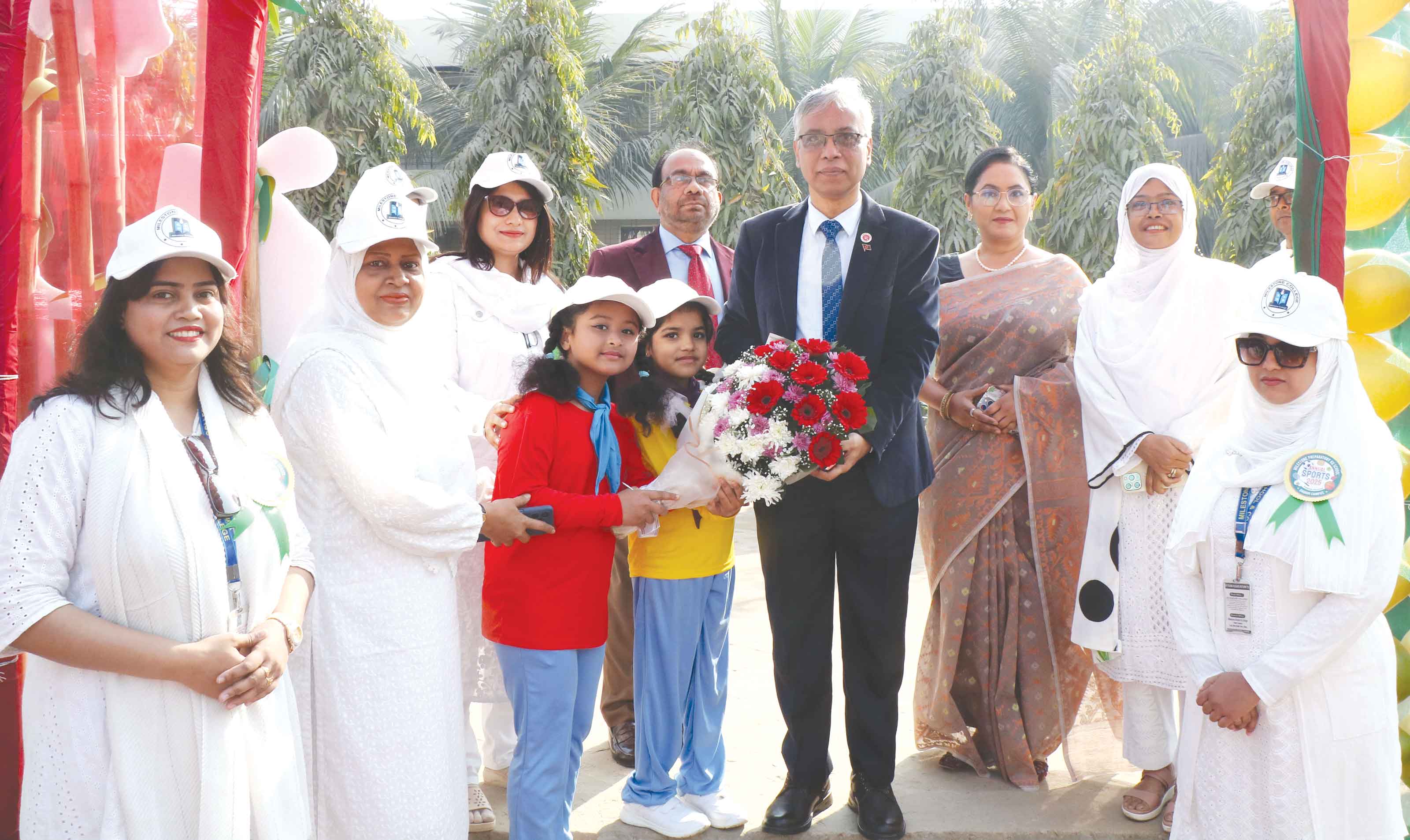 মাইলস্টোন প্রিপারেটরি কেজি স্কুলে বার্ষিক ক্রীড়া প্রতিযোগিতা