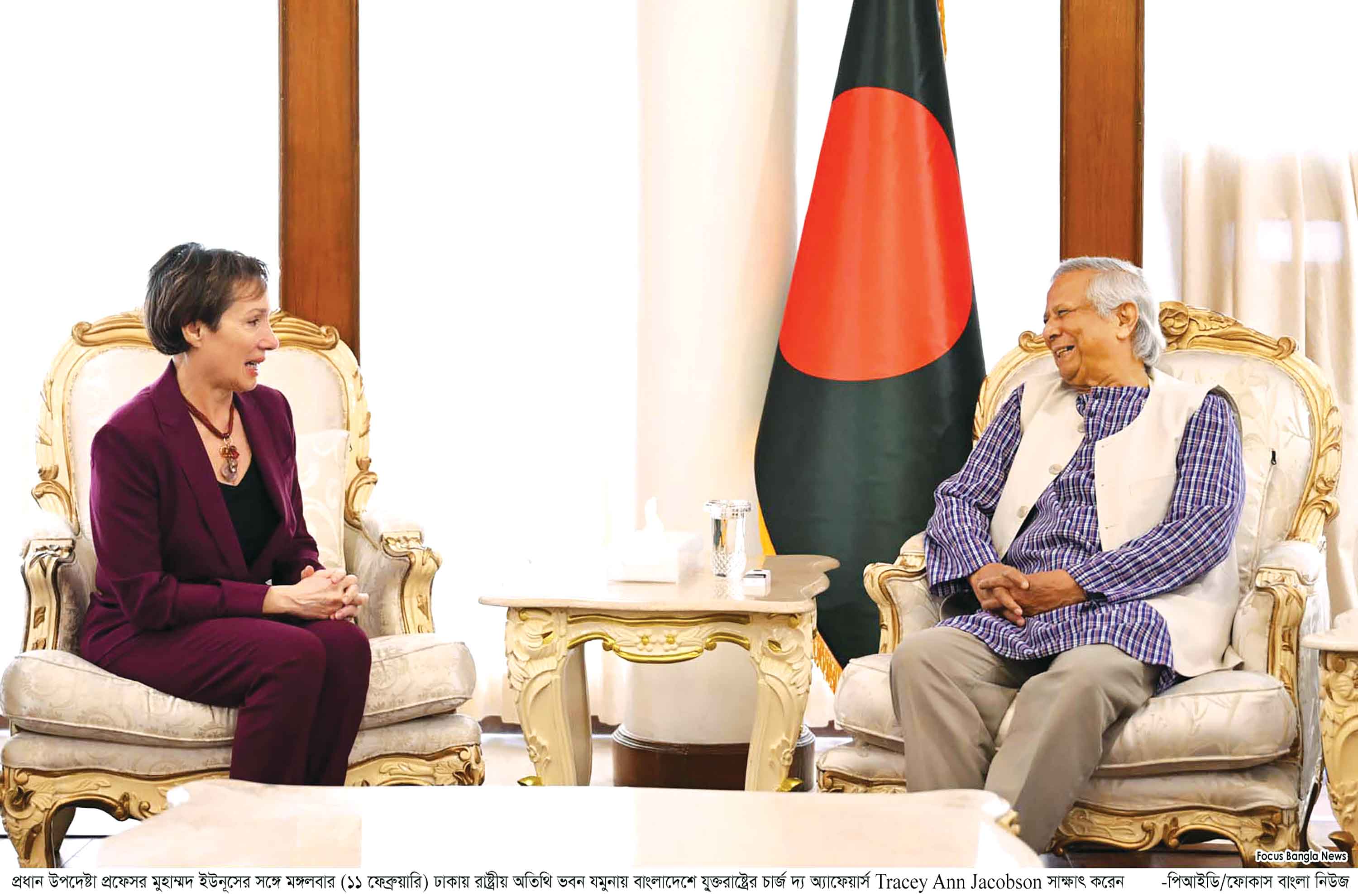 যুক্তরাষ্ট্রের সহায়তা চাইলেন প্রধান উপদেষ্টা