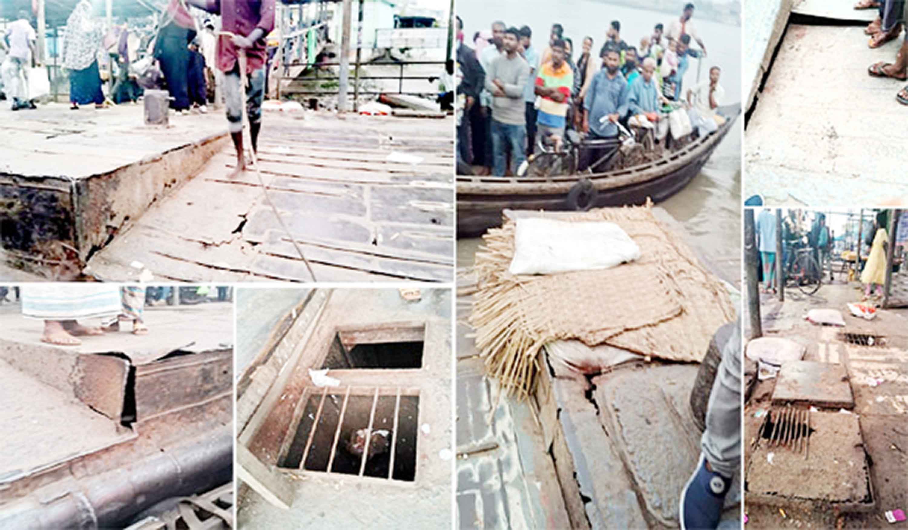 সংস্কারের অভাবে রূপসার দুটি পন্টুন মরণফাঁদে পরিণত