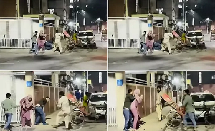 উত্তরায় স্বামীকে বাঁচাতে ঢাল হয়ে দাঁড়ান স্ত্রী