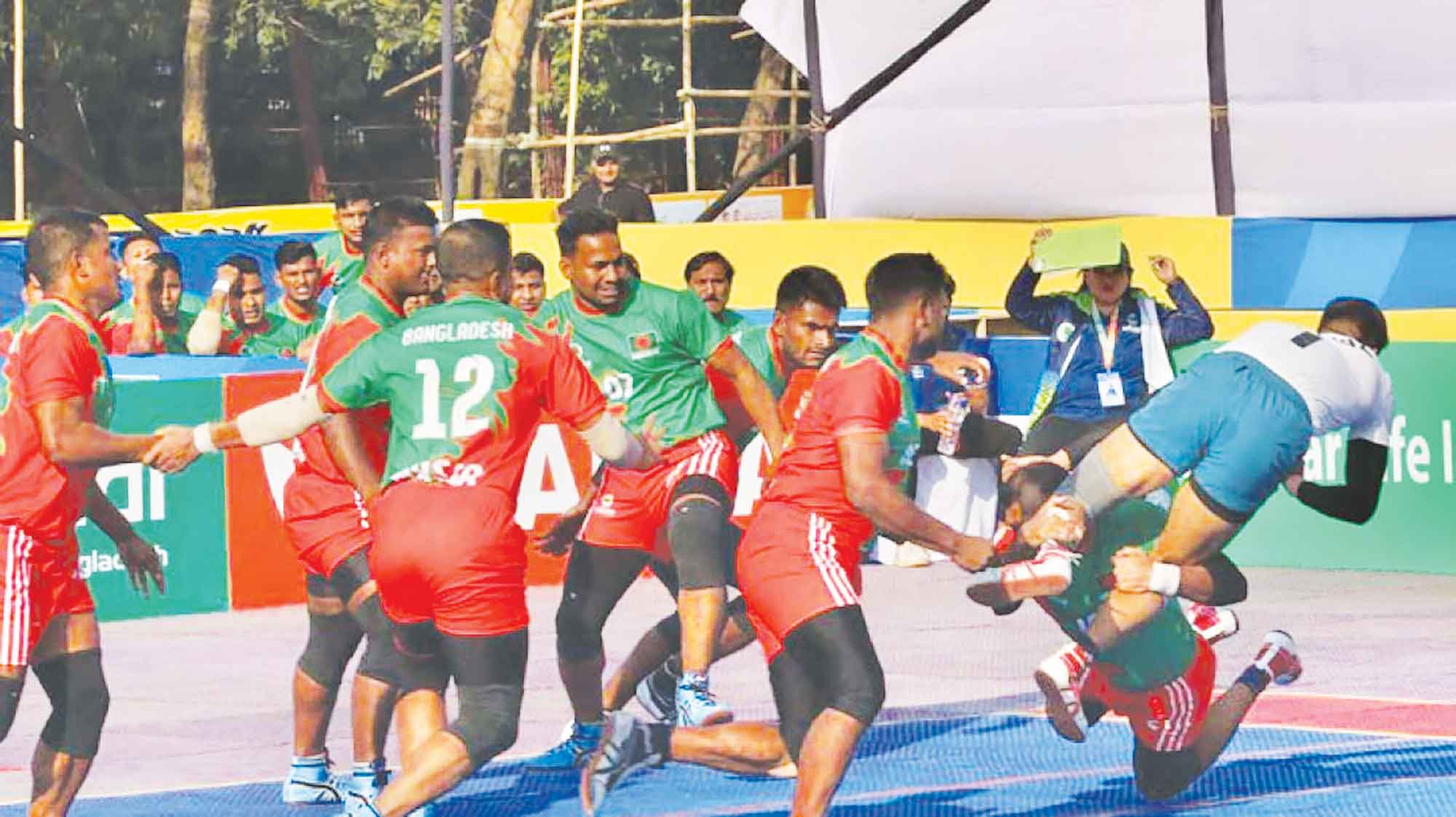 কাবাডিতে নেপালের বিপক্ষে শেষ ম্যাচেও জিতল বাংলাদেশ