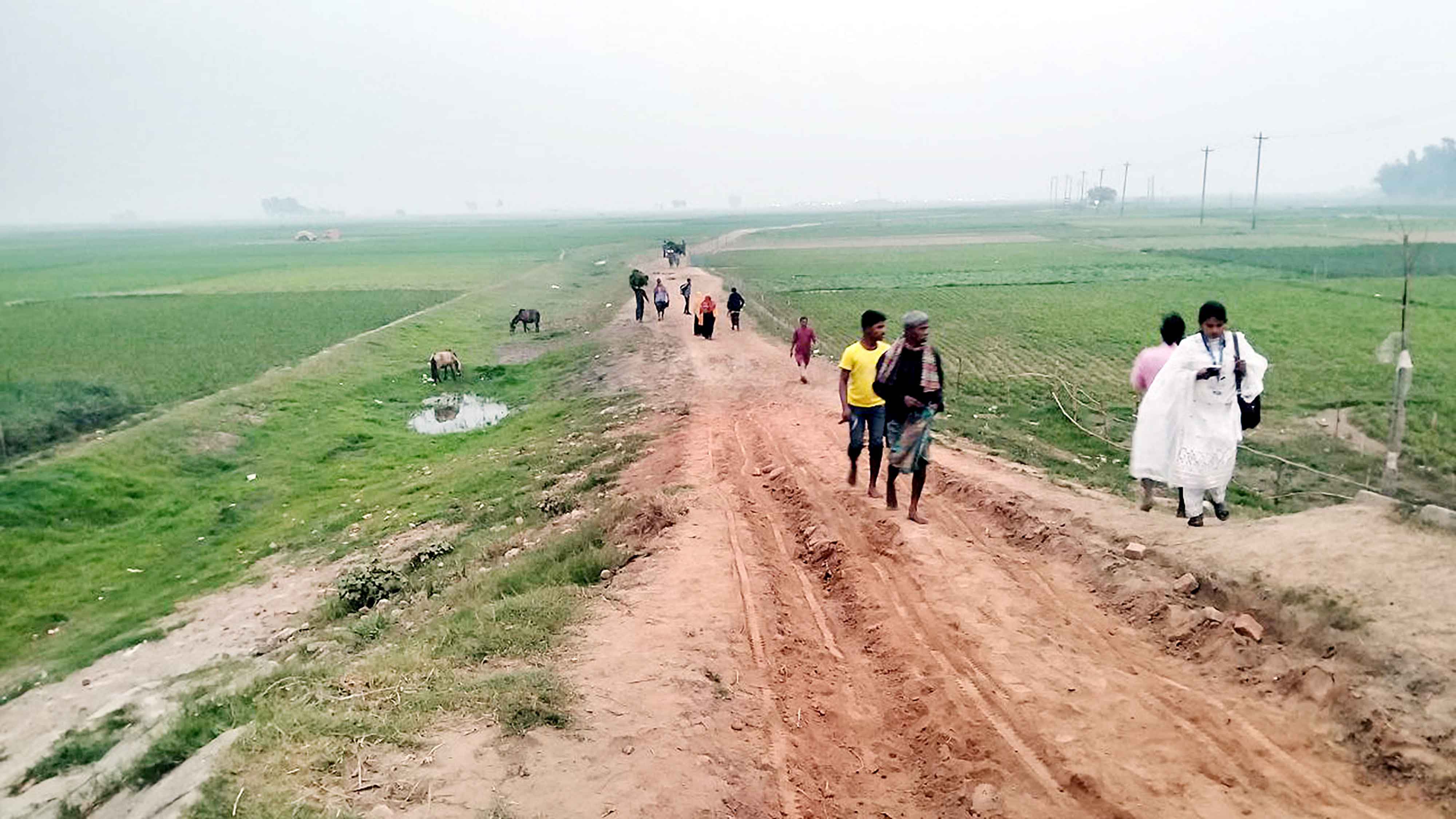 রায়পুরায় ৫৪ বছরে পাকা হয়নি রাস্তা