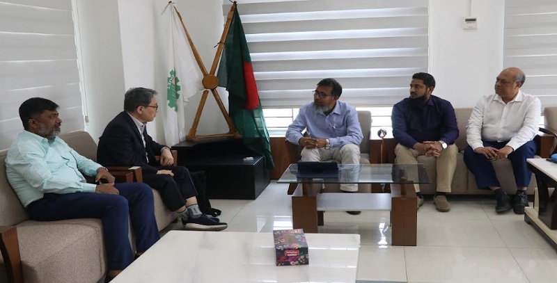 ডুয়েটে দক্ষিণ কোরিয়ার ইজিআইএস প্রতিনিধির সঙ্গে ভিসির সভা