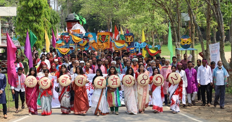 বর্ণাঢ্য আয়োজনে শাবিতে বাংলা নববর্ষ উদযাপন