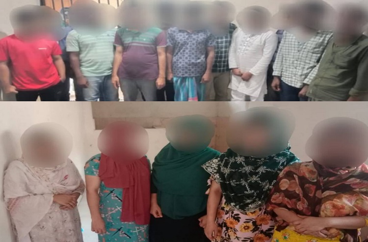 নববর্ষে আবাসিক হোটেলে পুলিশের হানা, নারীসহ গ্রেপ্তার ১৮