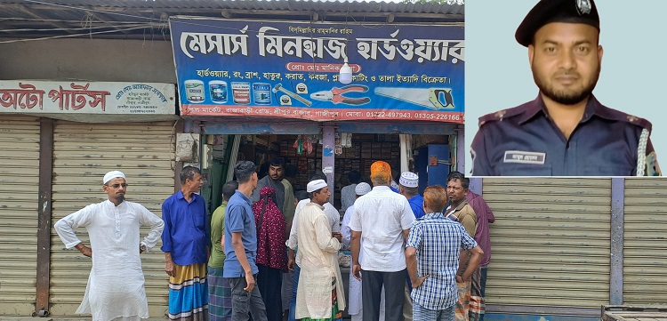 এক রাতে ২ দোকানে চুরি, পুলিশের মাথা ফাটালেন ক্ষুব্ধ দোকানি