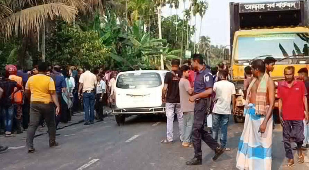 লোহাগড়ায় সিএনজি ও কাভার্ডভ্যানের সংঘর্ষে চালক নিহত, আহত ৫