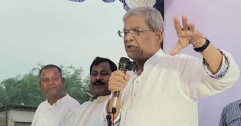 আমরা আরেকটা গাজায় পরিণত হতে চাই না: মির্জা ফখরুল
