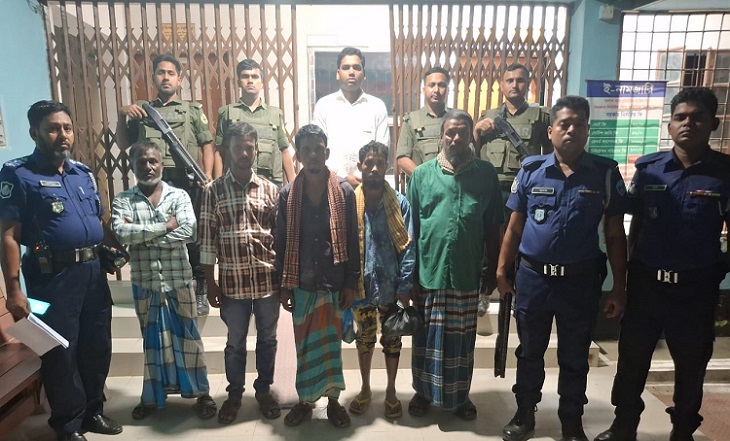 দাগনভূঞায় ৫ জনের কারাদন্ড