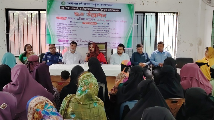 কালীগঞ্জে হস্তশিল্প, সেলাই ও বিউটিফিকেশন প্রশিক্ষণ