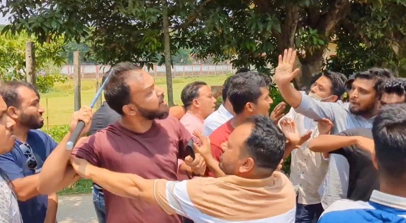 সুনামগঞ্জে ইউএনও’র অপসারণের দাবিতে বিক্ষোভ, আহত ৫