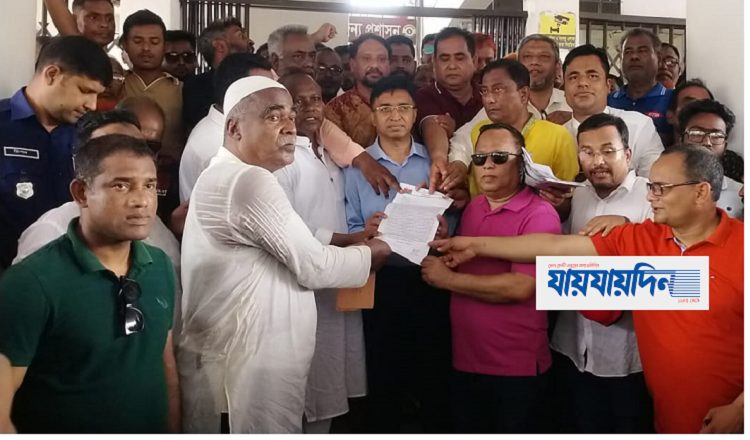 তুহিনের মুক্তির দাবিতে নীলফামারীতে বিক্ষোভ ও স্মারকলিপি
