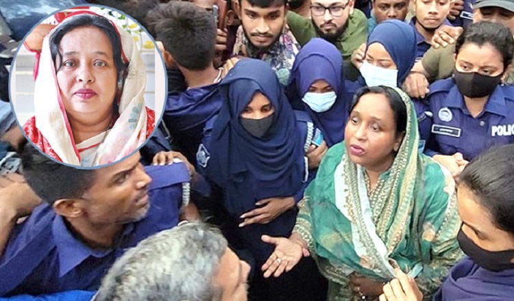 রাতভর জনতার বাধা, ভোরে গ্রেপ্তার আইভি