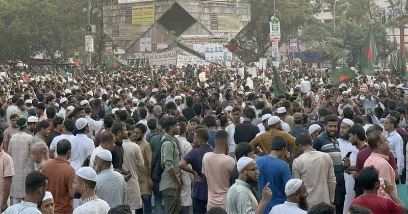 ‘শাহবাগ ব্লকেড’ ছাত্র-জনতার অবস্থান