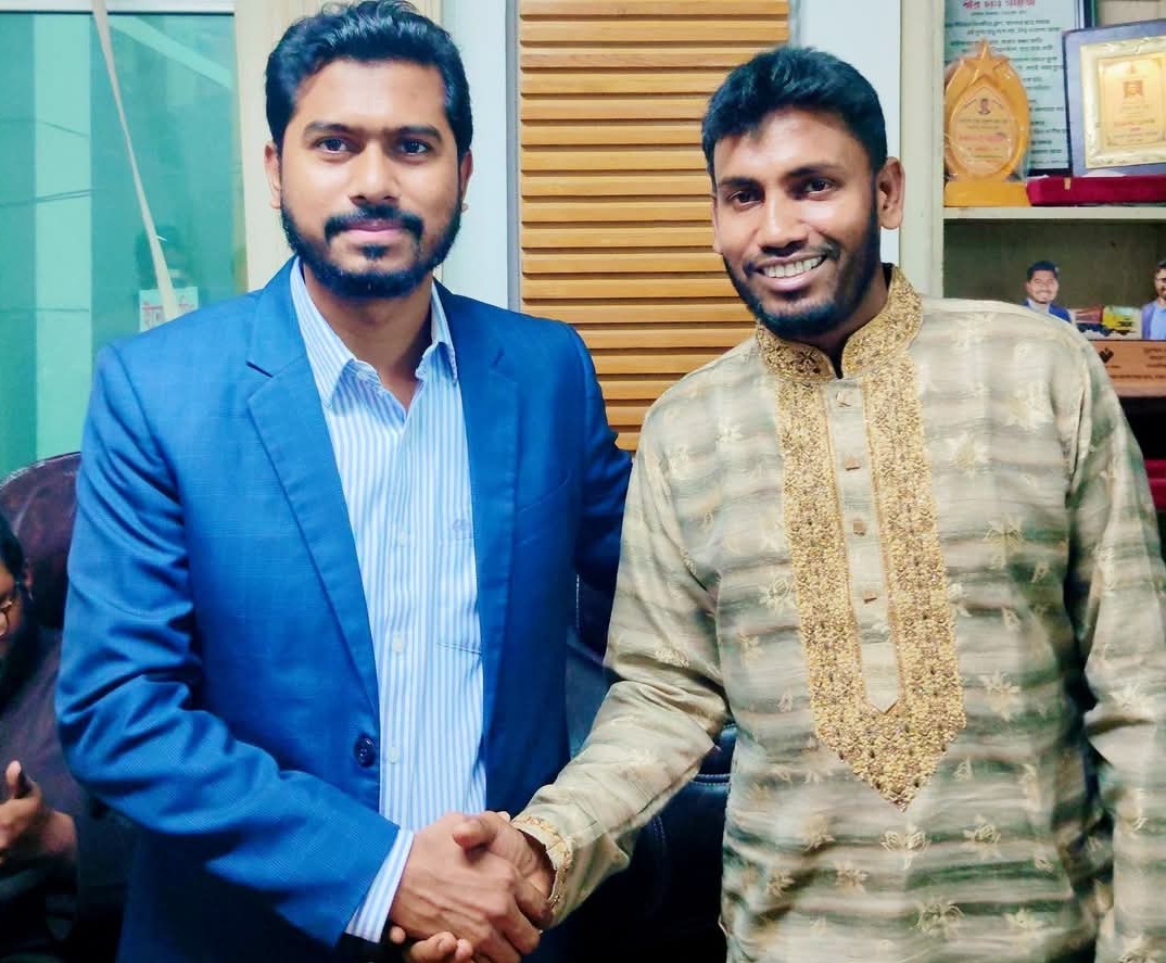 সভাপতি ভিপি নুরের সাথে সৌজন্যে সাক্ষাতে মাসুম খান                                                