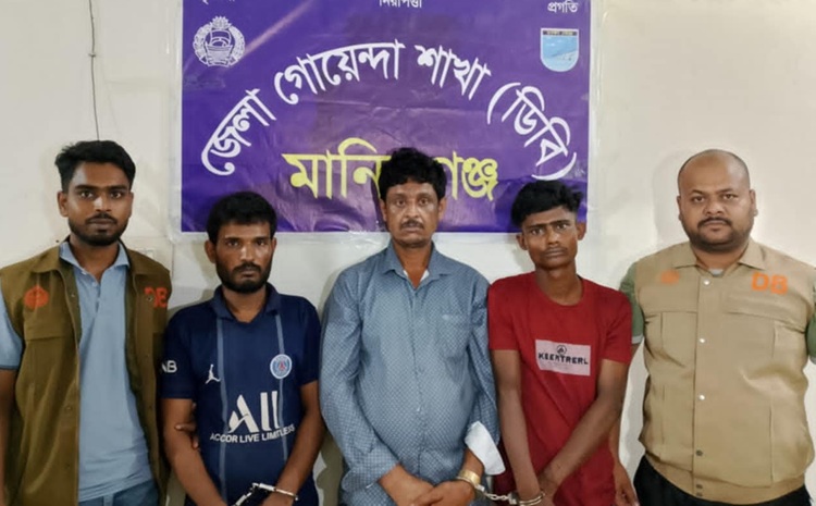 ডিবির অভিযানে ৩ জন মাদক কারবারি আটক