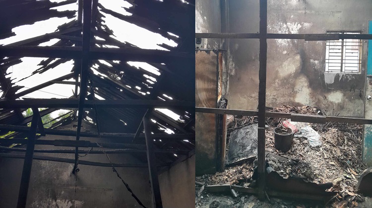 কোম্পানিগঞ্জে শিক্ষক পরিবারের ঘরে আগুন দিয়েছে দুর্বৃত্তরা