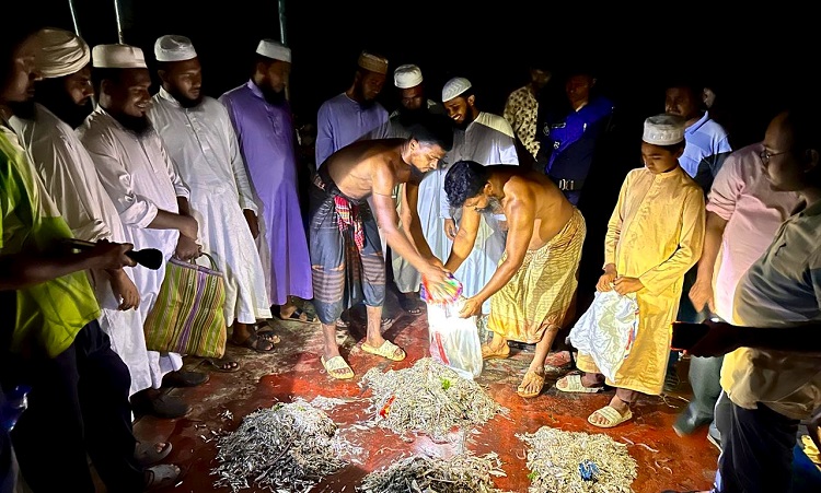 রাজাপুরে ইলিশ পোনা রক্ষায় অভিযান