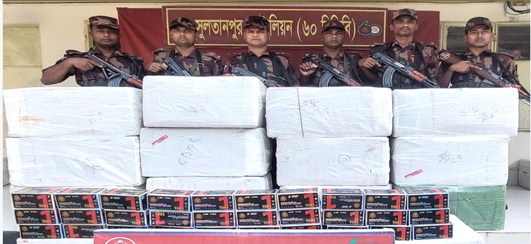 কুমিল্লায় অবৈধ মোবাইল ডিসপ্লে জব্দ করেছে বিজিবি