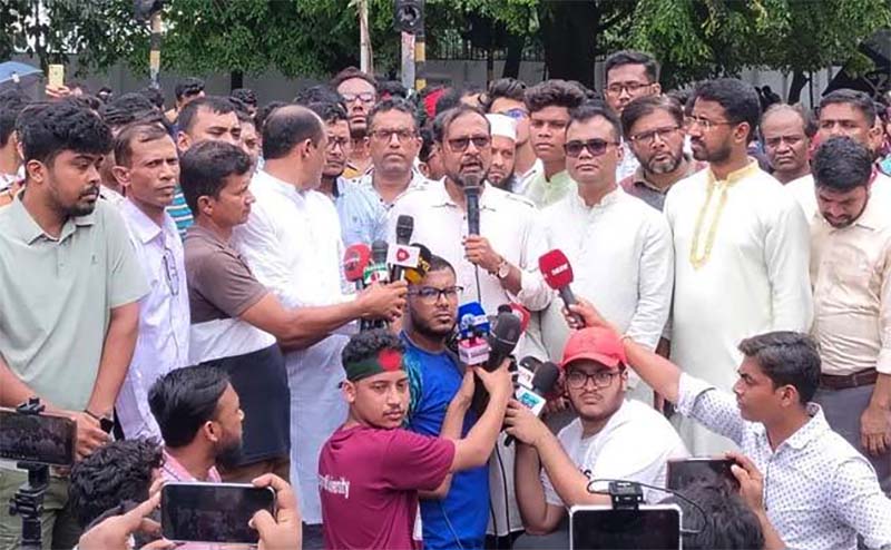 দাবি না মানা পর্যন্ত পিছিয়ে যাওয়ার সুযোগ নেই
