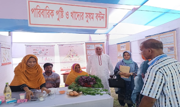 ইসলামপুরে জেসমিন প্রকল্পের উদ্যোগে পুষ্টি মেলা অনুষ্ঠিত