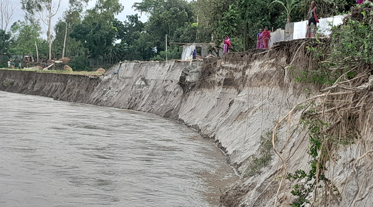 বকশীগঞ্জে দশানী নদীতে তীব্র ভাঙন