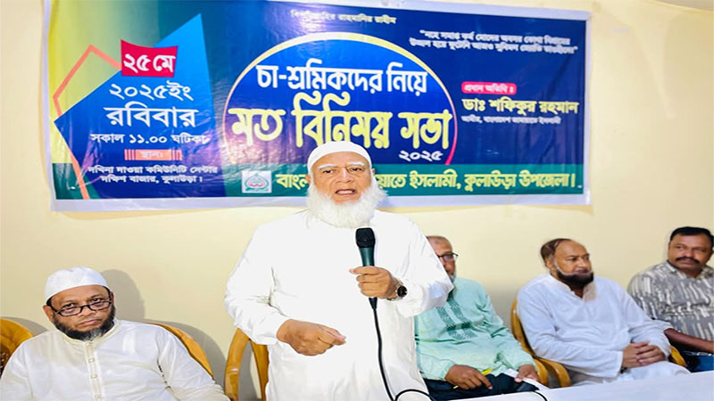 মানবিক করিডোর ও বন্দর প্রশ্নে ‘নো’ বলেছি:জামায়াত আমির
