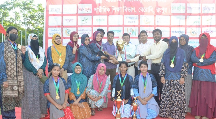 বেরোবিতে আন্তঃবিভাগ ক্রিকেট টুর্নামেন্টের পুরস্কার বিতরণী অনুষ্ঠিত