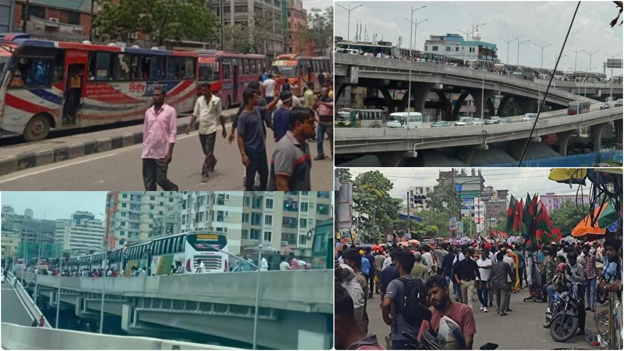 তীব্র যানজটে স্থবির রাজধানী, ভোগান্তি চরমে
