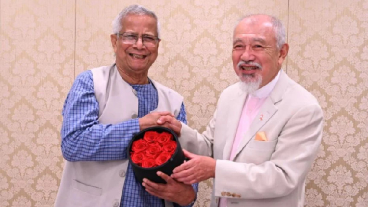 ড. ইউনূসের সঙ্গে নিপ্পন ফাউন্ডেশন প্রধানের সাক্ষাৎ