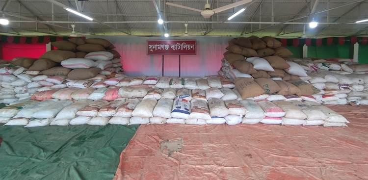 সুনামগঞ্জে দেড় কোটি টাকার ভারতীয় পণ্য জব্দ