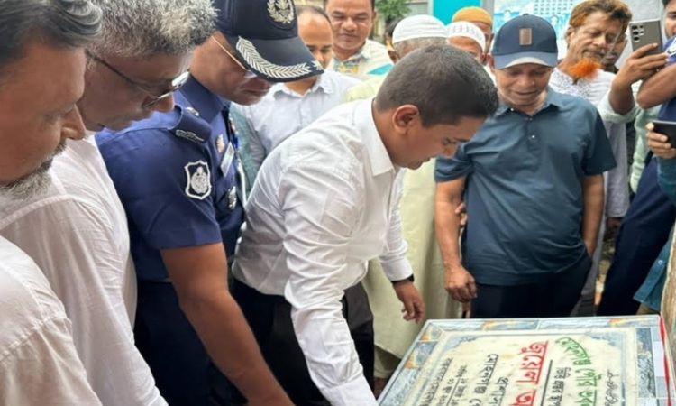 মোহনগঞ্জ পৌর ভবনের ভিত্তি প্রস্তর স্থাপন