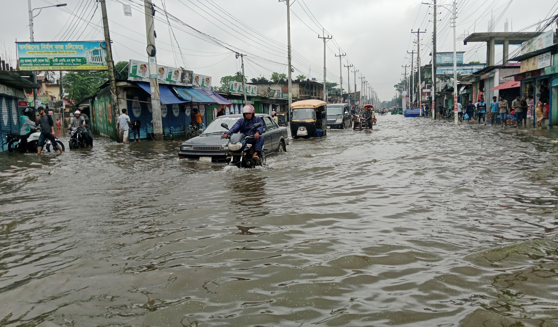 বিপদসীমার ওপরে চার নদীর পানি, বাড়ছে তিস্তারও