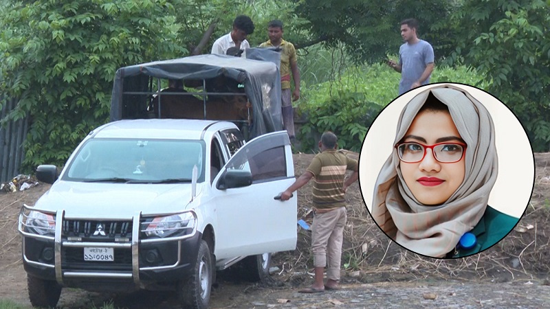 সরকারি দুই গাড়িতেই গরু চরালেন ইউএনও প্রভা!