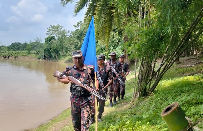 হবিগঞ্জ সীমান্তে বিজিবির নিদ্রাহীন দায়িত্ব পালন