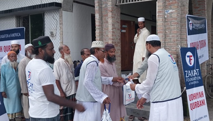 চৌগাছায় কোরবানির গোশত বিতরণ