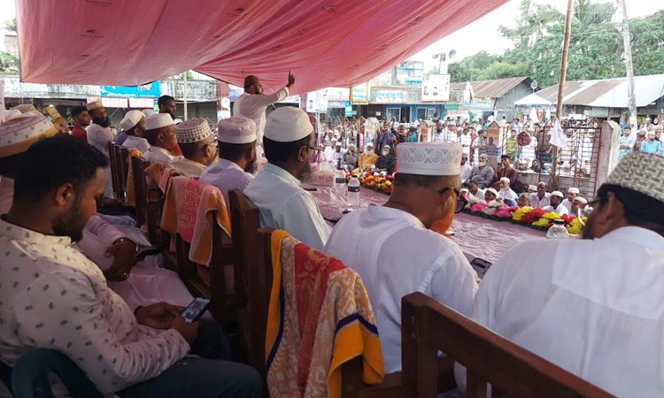 বামনায় জামায়াত ইসলামীর জনসভায় জনতার ঢল