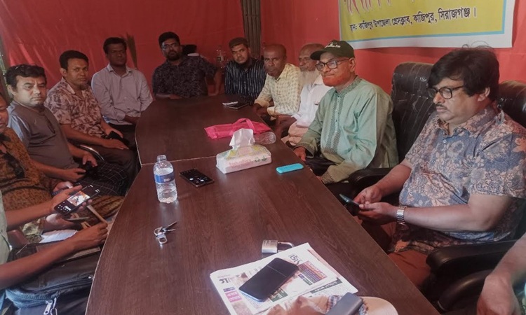 কাজিপুরে কর্মরত সাংবাদিকদের সাথে মতবিনিময় সভা 