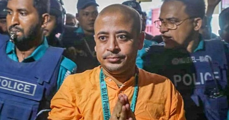 চিন্ময় কৃষ্ণ দাসকে জেলগেটে জিজ্ঞাসাবাদের নির্দেশ