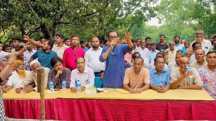 মান্দায় সনাতন ধর্মাবলম্বীদের সঙ্গে কেন্দ্রীয় বিএনপি নেতা’র মতবিনিময়