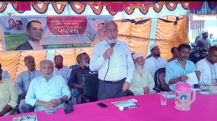 কেন্দুয়ায় বিএনপির ৩১ দফা বিষয়ক পথসভা