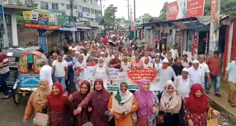 কাপাসিয়ায় বিএনপির কমিটিকে স্বাগত জানিয়ে আনন্দ শোভাযাত্রা