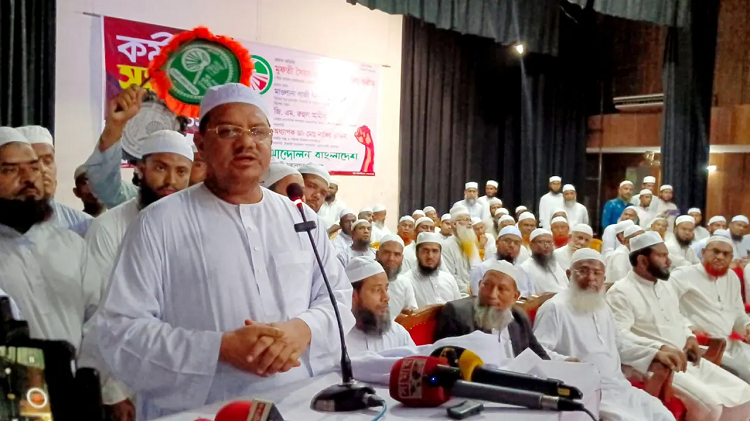 বিদেশে বসে সিদ্ধান্ত পরিবর্তন করতে পারেন না, প্রধান উপদেষ্টাকে চরমোনাই পীর