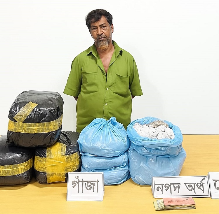 চৌদ্দগ্রামে সেনাবাহিনীর অভিযানে গাঁজাসহ মাদক ব্যবসায়ী আটক