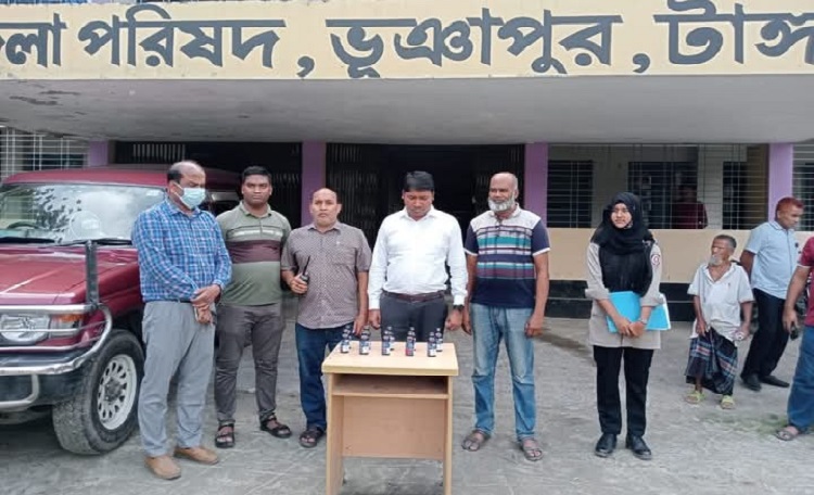 ভূঞাপুরে ১০ বোতল ফেনসিডিল জব্দ