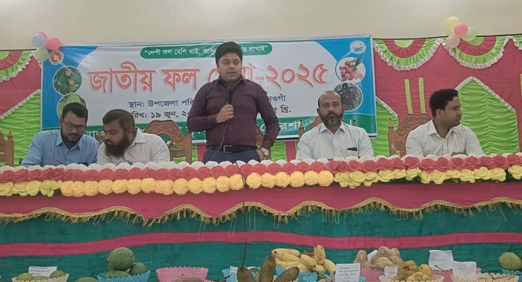 পোরশায় জাতীয় ফল মেলা উদ্বোধন