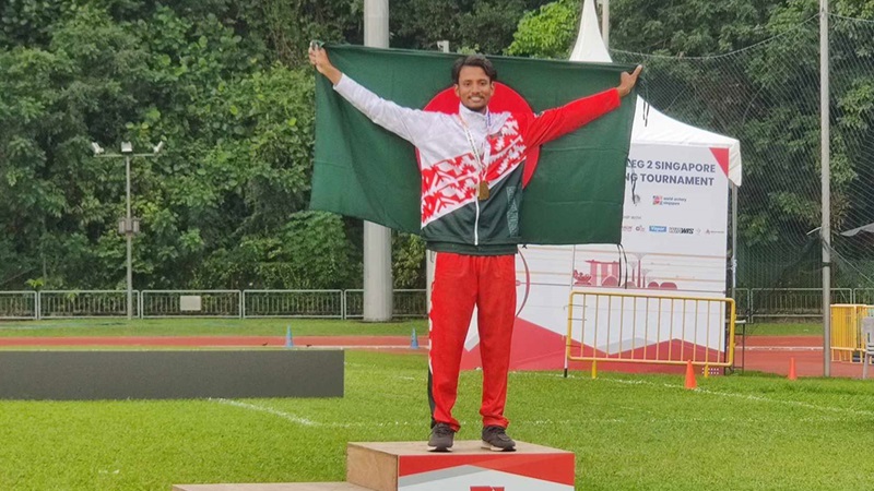 আরর্চারিতে স্বর্ণ জিতলেন বাংলাদেশের আলিফ