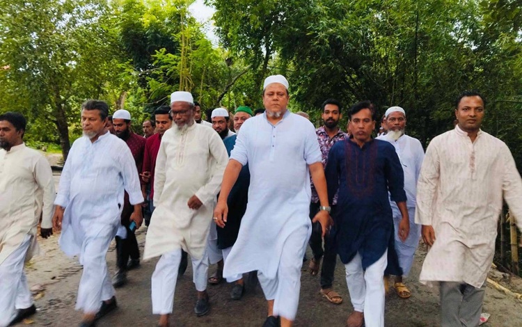 গফরগাঁওয়ে বিএনপি নেতা মুশফিকুর রহমানের জনসংযোগ 