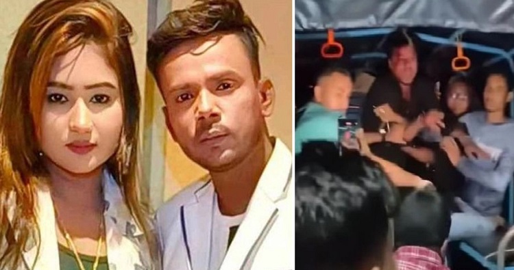হিরো আলমের স্ত্রী রিয়া মনি ও কথিত প্রেমীককে গণধোলাই দিয়ে পুলিশে দিল এলাকাবাসী