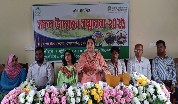 চুয়াডাঙ্গায় ৬ জন কৃষি উদ্যোক্তাকে সম্মাননা প্রদান 